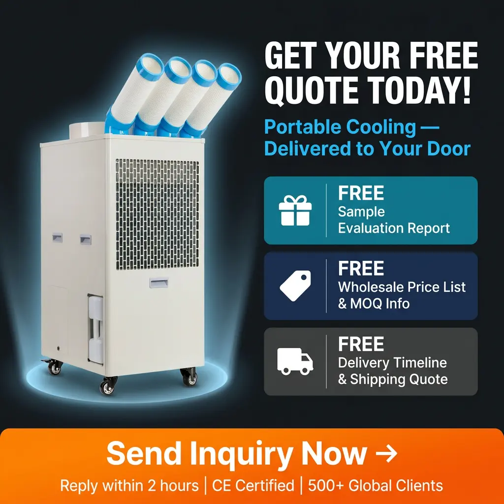 OEM Logo Kustom Industrial Portable Air Conditioner 110V 220V 380V Multi-Voltage Low MOQ Pabrik Pasokan Langsung
