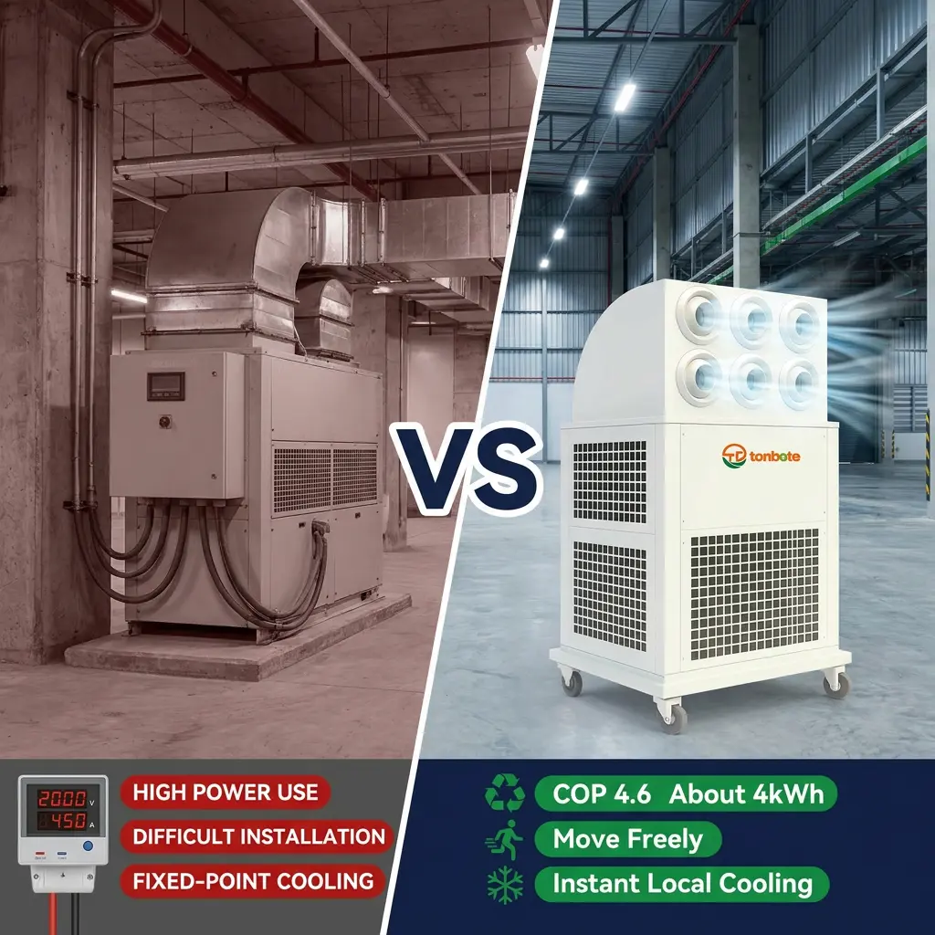 Grosir Kustom 380V Portable All in One Mobile Industrial Air Conditioner kanggo Gudang Bengkel Situs Konstruksi Grosir Kustom 380V Portable All in One Mobile Industrial Air Conditioner kanggo Gudang Bengkel Situs Konstruksi